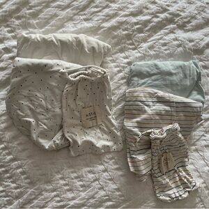 Four Nestig small mattress organic sheets